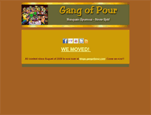 Tablet Screenshot of gangofpour.com